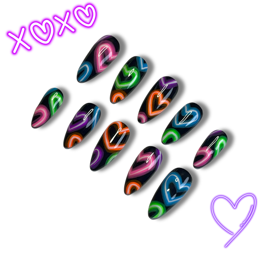 Neon Hearts